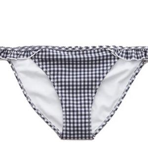 NWOT Aerie Gingham Ruffle Bikini Bottom